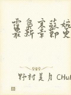 霍枭寒苏婉小说最新章节更新列表