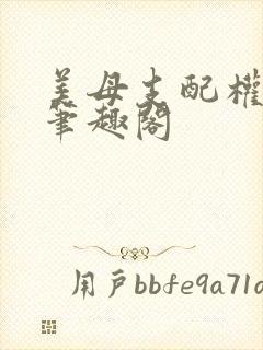 美母支配权小说笔趣阁