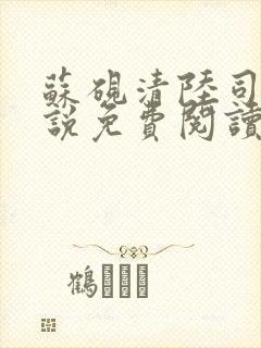 苏砚清陆司衍小说免费阅读最新章节