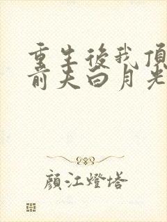 重生后我顶替了前夫白月光九九月大结局