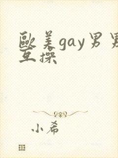 欧美gay男男互操