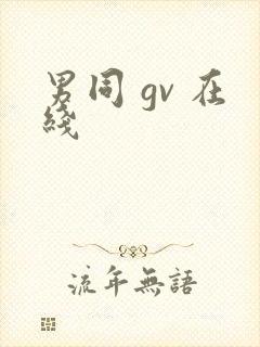 男同 gv 在线封面