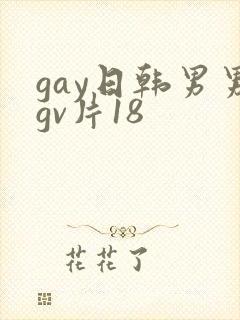 gay日韩男男gv片18