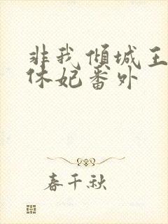 非我倾城王爷要休妃番外