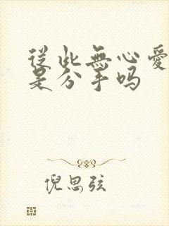 从此无心爱良夜是分手吗