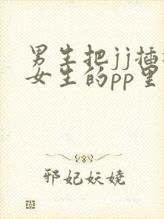男生把jj插进女生的pp里
