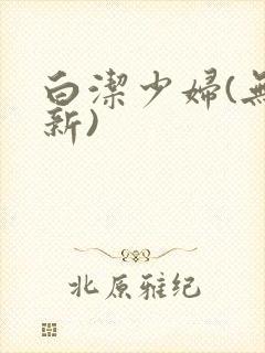 白洁少妇(无删新)