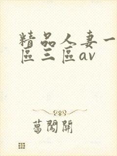 精品人妻一区二区三区av