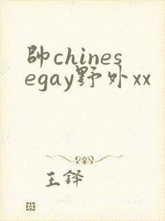 帅chinesegay野外xx