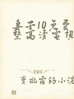 妻子10免费完整高清电视剧看封面