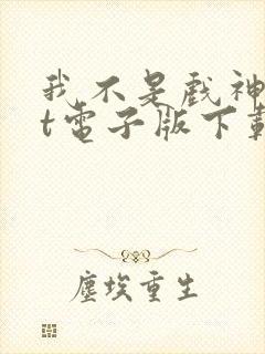 我不是戏神txt电子版下载