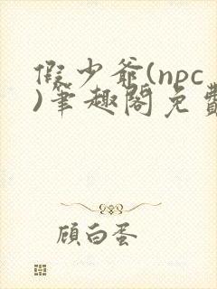 假少爷(npc)笔趣阁免费阅读全文最新章