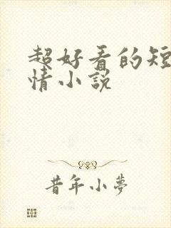 超好看的短篇言情小说