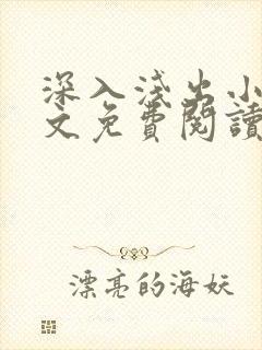 深入浅出小说全文免费阅读笔趣阁