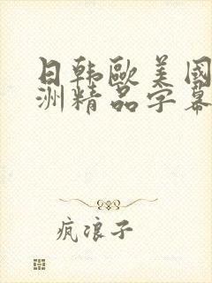 日韩欧美国产亚洲精品字幕