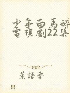 少年白马醉春风电视剧22集免费观看