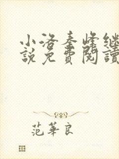 小洛秦峰继兄小说免费阅读