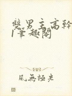 双男主高干1v1笔趣阁