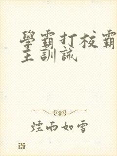 学霸打校霸双男主训诫封面