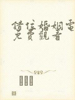 错位婚姻电视剧免费观看