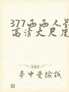 377西西人体高清大尺度.com.cn封面