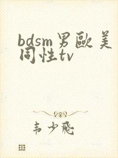 bdsm男欧美同性tv