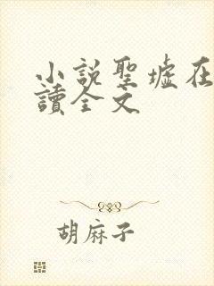 小说圣墟在线阅读全文