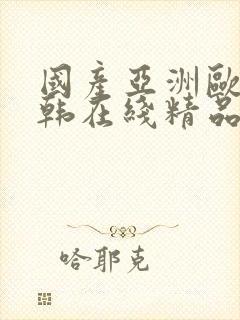 国产亚洲欧美日韩在线精品