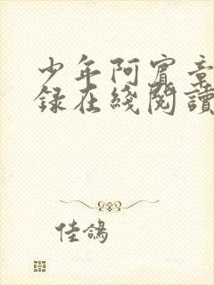 少年阿宾章节目录在线阅读封面