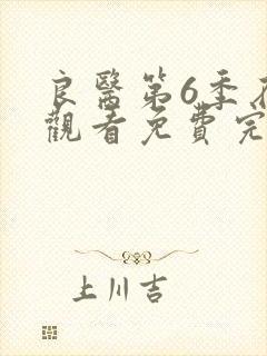 良医第6季在线观看免费完整版电视剧全集