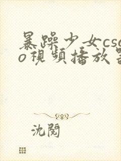 暴躁少女csgo视频播放器推荐