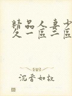 精品人妻少妇久久一区二区三区