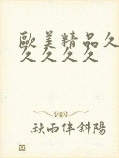 欧美精品久久久久久久久