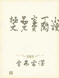 极品家丁小说全文免费阅读在线阅读