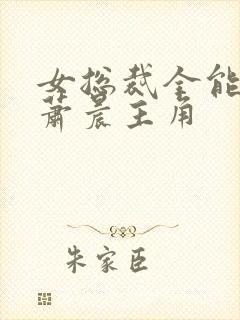 女总裁全能兵王萧晨主角