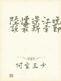 陆怀璟江晚吟小说最新章节列表