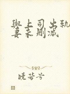 与上司出轨的人妻未删减