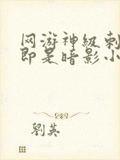 网游神级刺客我即是暗影小说封面