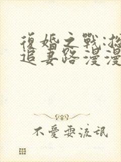 复婚之战:总裁追妻路漫漫漫画