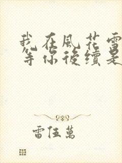 我在风花雪月里等你后续是哪本书