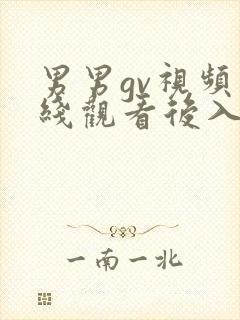 男男gv视频在线观看后入