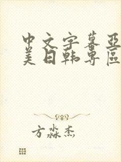 中文字幕亚洲欧美日韩专区