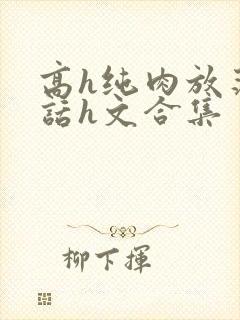 高h纯肉放荡脏话h文合集