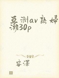 亚洲av熟妇高潮30p