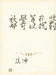 放学等我酱子贝哪可以找到