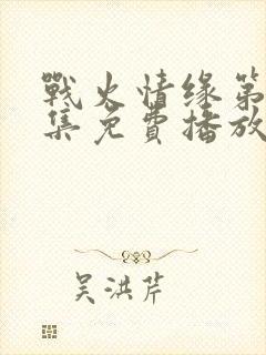 战火情缘第60集免费播放下载封面