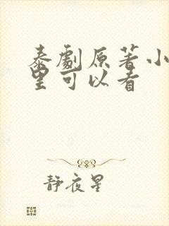 泰剧原著小说哪里可以看