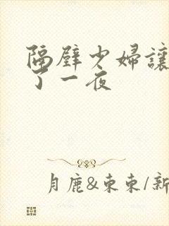 隔壁少妇让我爽了一夜封面