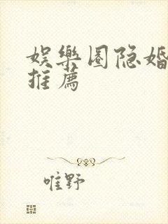 娱乐圈隐婚小说推荐