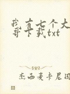 我有七个大佬哥哥下载txt